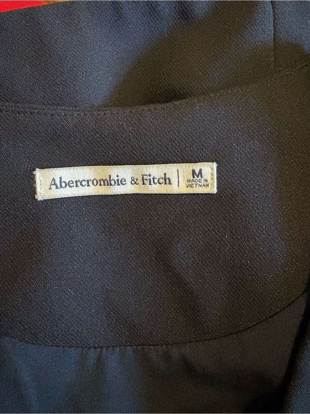 Abercrombie & Fitch Black Tailored Button Front Vest Waistcoat Medium M (1146) - Picture 3 of 6